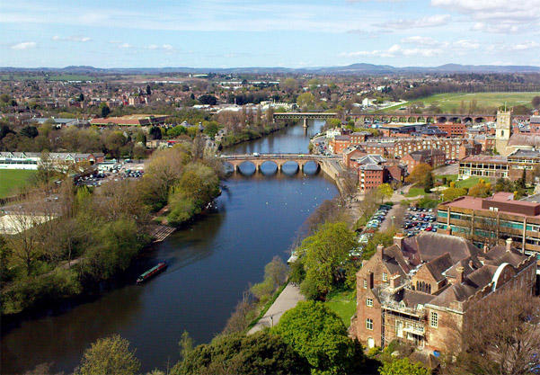 The River Severn aerial view - see it at a  Open Day
